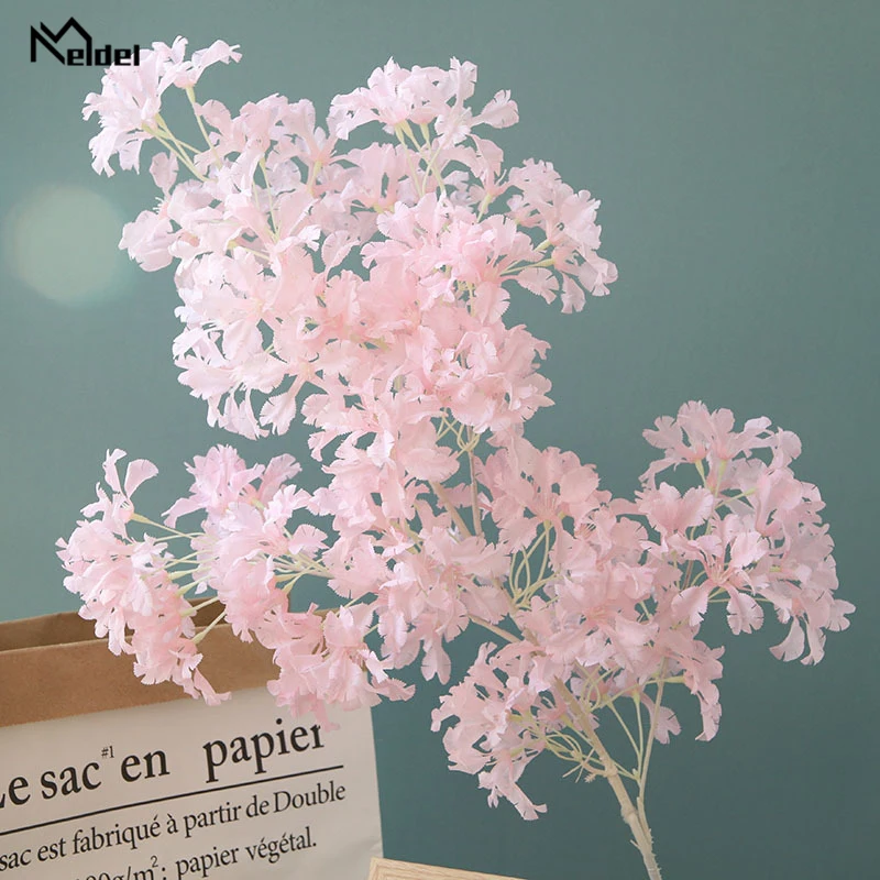 Meldel 1 м шелковые сакуры искусственные цветы для свадебного декора домашний