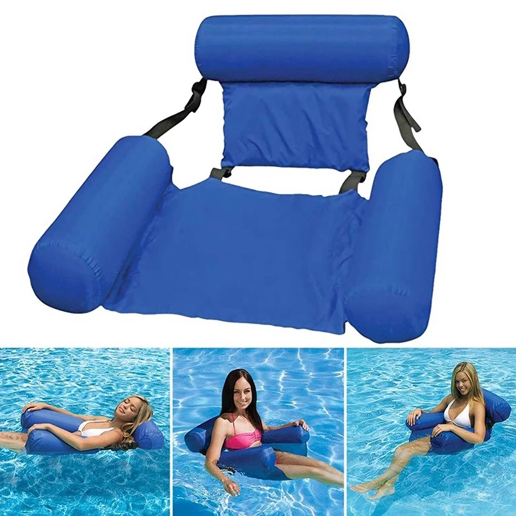 

Summer Inflatable Foldable Floating Row Swimming Pool Water Hammock Air Mattresses Bed Beach Water Sports Lounger Chair