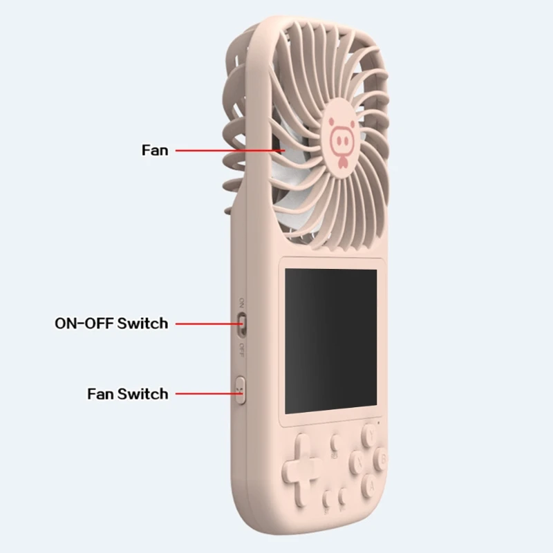 Портативный карманный мини-вентилятор в стиле ретро портативная игровая консоль