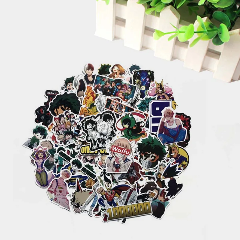 

73Pcs/set My hero Academy 2020 Stickers Decal For Snowboard Laptop Luggage Car Fridge DIY Styling Vinyl Home Decor Pegatina