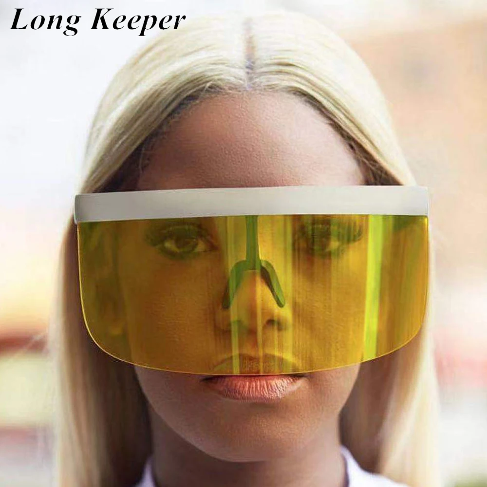Женские и мужские солнцезащитные очки LongKeeper цельные Непродуваемые без оправы