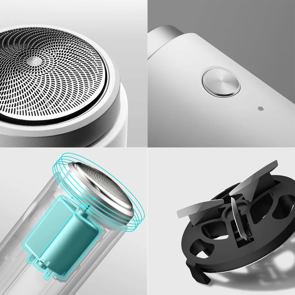 Xiaomi PINJING SO WHITE ED1 мини электробритва USB Перезаряжаемый инструмент для бритья портативный триммер для бороды моющаяся Мужская сухая влажная бритва