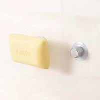 stainless steel cylindrical soap dish wall mounted magnetic soap holder vacuum suction cup home hanger for kitchen bathroom