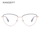 Женские трендовые очки KANSEPT, по рецепту, оптические очки для близорукости, MG3657, оправа для очков в стиле кошачьи глаза