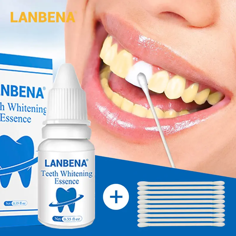 

LANBENA Teeth Whitening Serum Essence Oral Hygiene Cleaning Product Remove Plaque Stains Tooth Bleaching Dental Tools Toothpaste