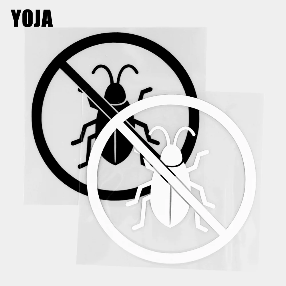 

Винил YOJA, 13 х13 см, с рисунком тараканов, наклейки на автомобиль, с мультяшными животными, черный/серебристый, 19C-0372