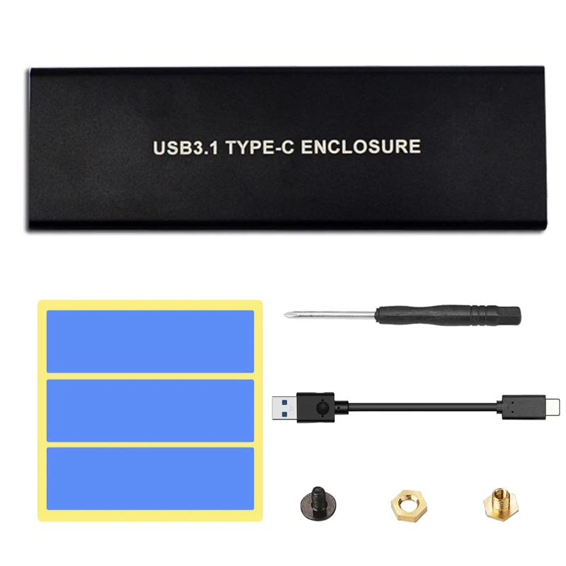 Корпус NVMe для жесткого диска чехол M.2 PCIE SSD к USB 3 1 Type C конвертер HDD коробка адаптер