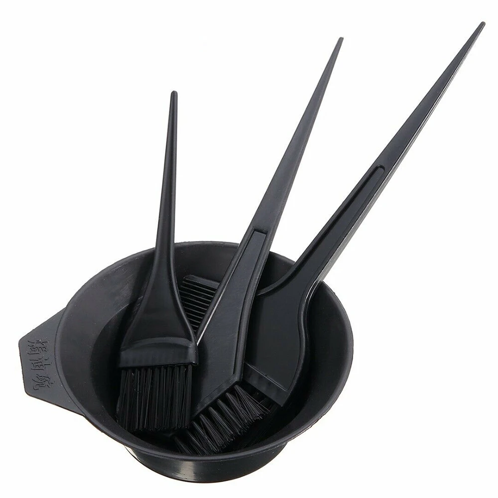 

1set/2sets Hair Color Dye Bowl Comb Brushes Tool Kit Set Tint Coloring Dye Bowl Comb Brush Twin Headed Brushes Set