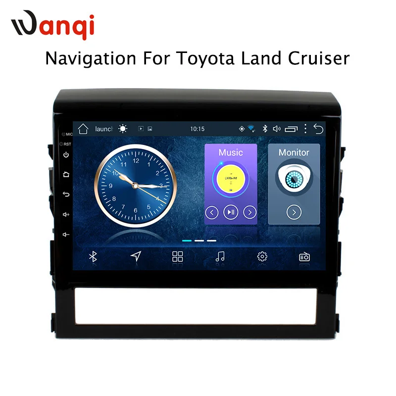 9 inch wanqi 8.1 car multimedia GPS navigation for toyota land cruiser 2016-2018 support WIFI rear view camera | Автомобили и