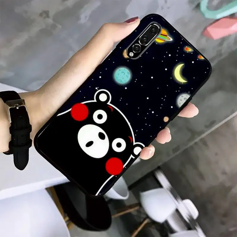 

Mascot Kumamoto Phone Case For Huawei G7 G8 P7 P8 P9 P10 P20 P30 Lite Mini Pro P Smart Plus Black Soft TPU Cove Fundas