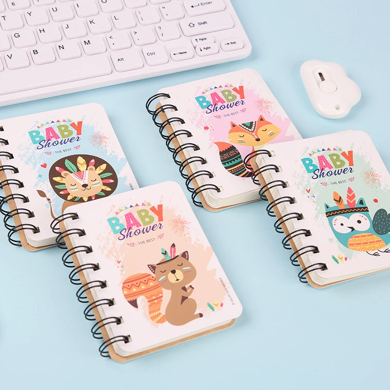 1 Pc Kawaii Mini Notebook Loose-leaf Flip-up Portable Coil Korean Pocket Notepad Book School Stationery | Канцтовары для офиса и