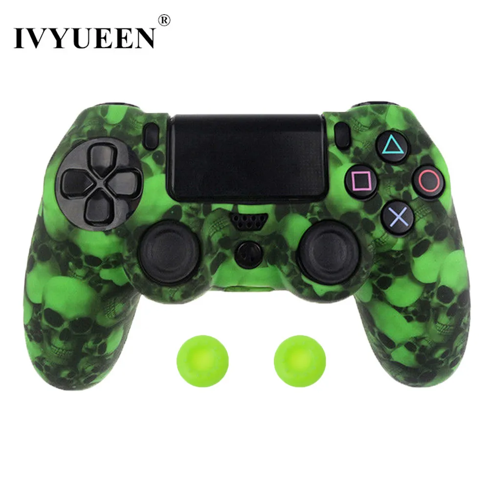 IVYUEEN 10 шт. силиконовый защитный чехол для sony playstation 4 PS4 DS4 Pro тонкий беспроводной контроллер Крышка Аксессуары для игр