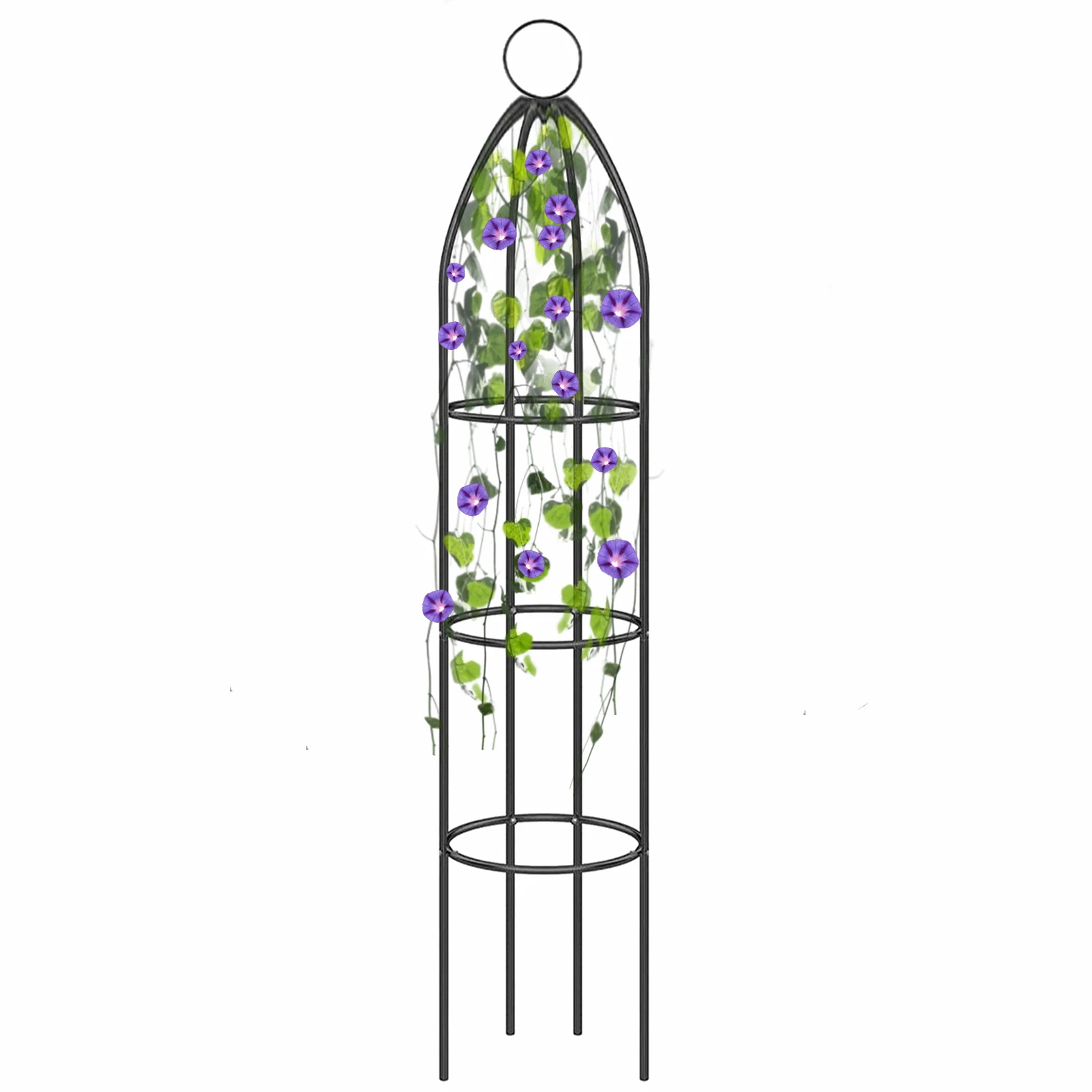 

1PC Garden Plant Pot Obelisks Plastic Flower Stand Plant Support Climbing Frame Garden Decor Plant Bracket Garden Trellis