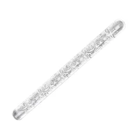 transparent acrylic rolling pin roller embossing baking cookies noodle fondant cake impression rolling pin pastry roller kitchen