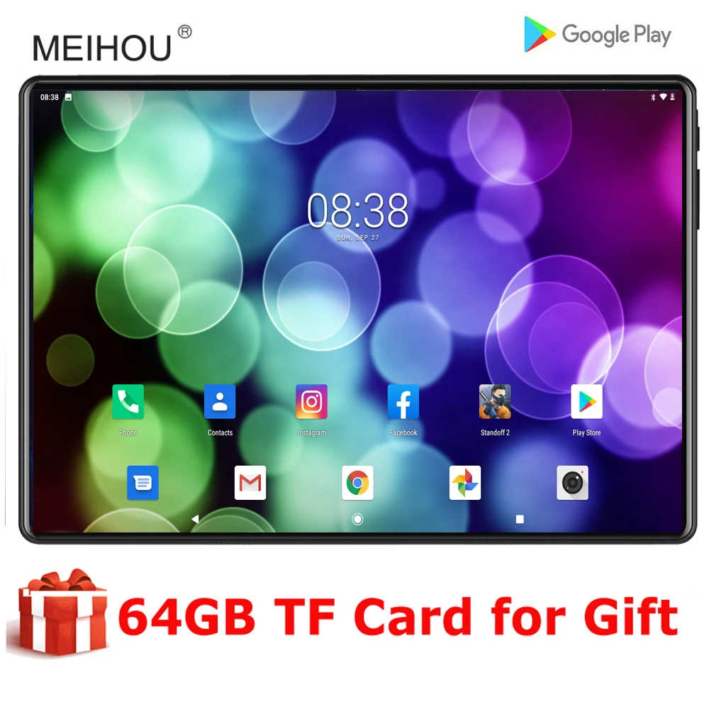 New Design 10 Inch tablet Android 9.0 Octa Core 3GB RAM 32GB ROM 4G FDD LTE Wifi GPS Phone Call Large Screen Tablet Pc 10.1 | Компьютеры и