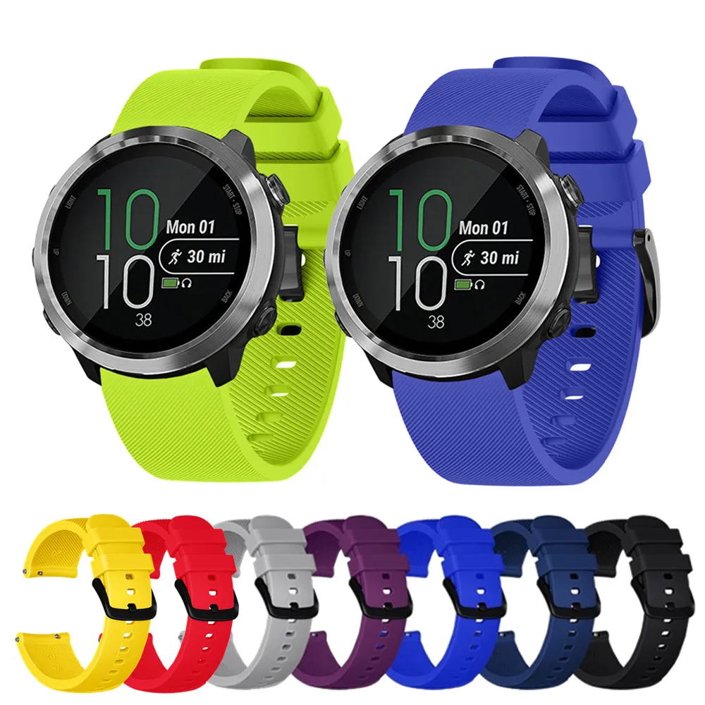 Ремешок силиконовый для наручных часов Garmin Vivoactive 3 20 мм сменный Браслет смарт