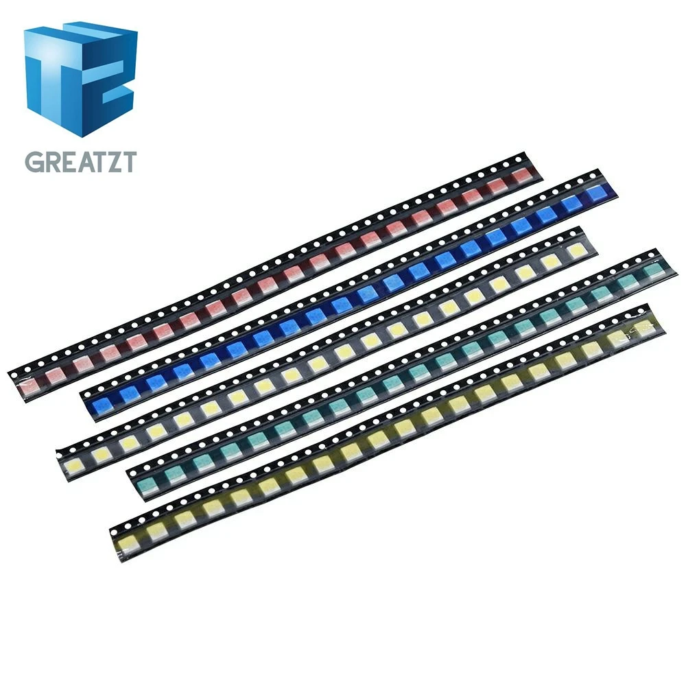 GREATZT 100 шт./лот 5050 SMD белый красный синий зеленый желтый 20 шт. каждый супер яркий