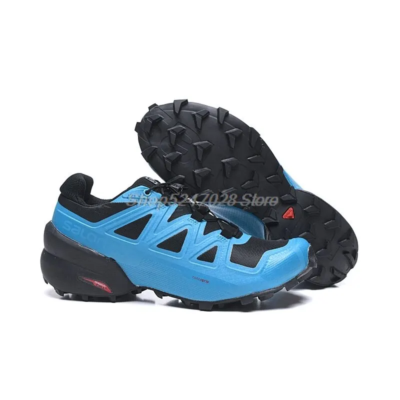 

Hot Sale Salomon-Shoes Speed Cross 5 Blue Grey Outdoor Free Run Sneakers Men Zapatillas Hombre Mujer Athletics Sports Shoes