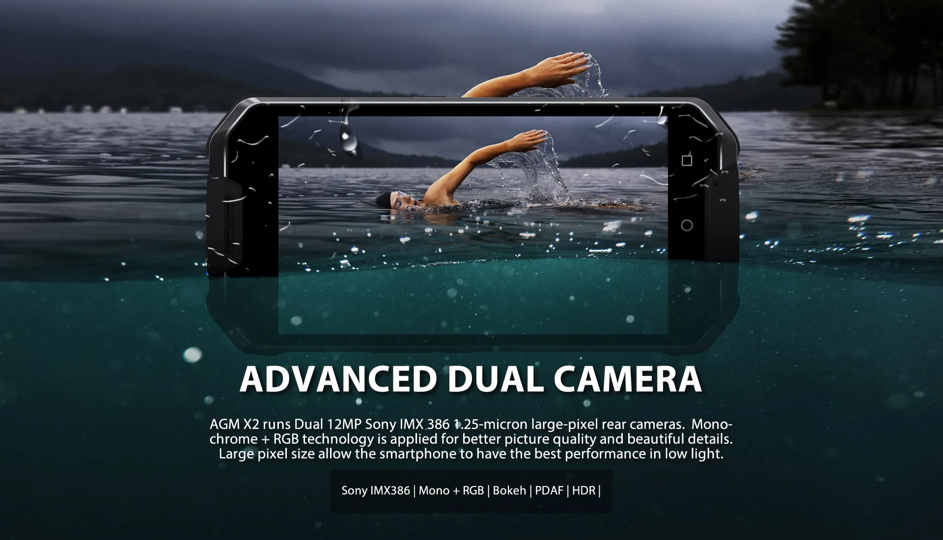 AGM X2 5," 4G смартфон 6G+ 64G/128GB Android 7,1 мобильный телефон IP68 Водонепроницаемый Восьмиядерный 6000mAhNFC VOC