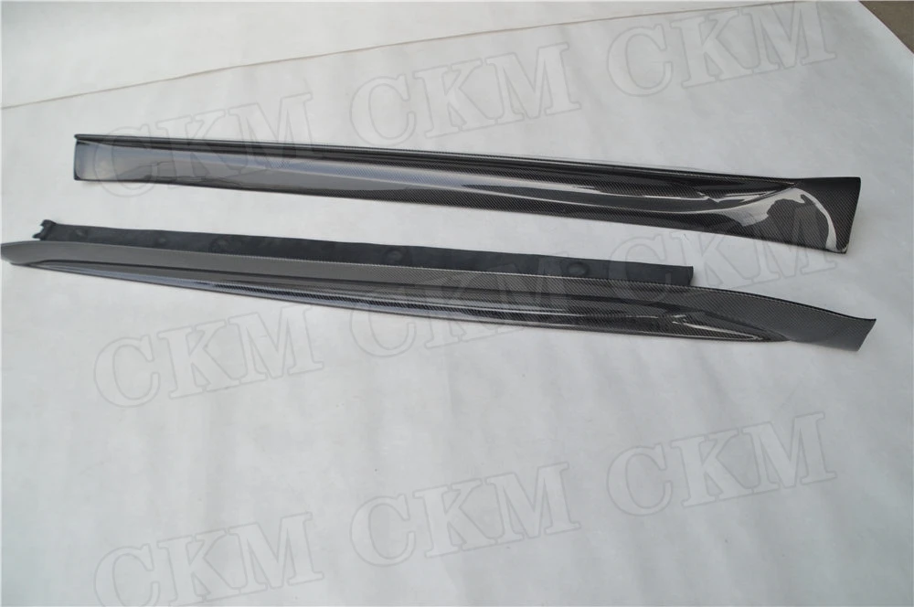 Боковые юбки из углеродного волокна подходят для Porsche 911 991 GT3 Carrera 2012- дверной ограничитель Уплотнительная Прокладка Крышки фартуки стайлинга автомобилей