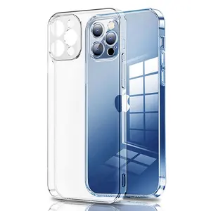 lens protection clear phone case for iphone 13 12 11 pro max mini silicone soft cases for iphone se 3 7 8 xr x xs max back cover free global shipping