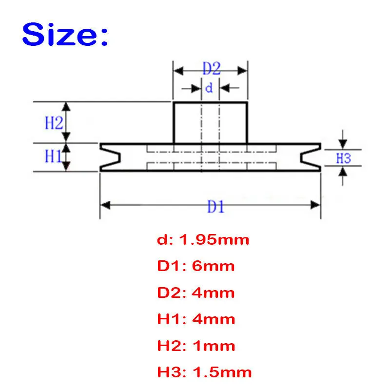 20 шт. 62A Micro Mini 2*6 мм пластиковое колесо шкива маленькие зубчатые колеса для