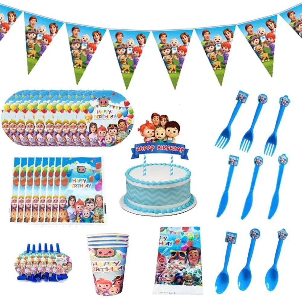 

Omilut 24pcs Cocomelon Cake Topper Cocomelon Theme Party Decoration Baby Shower 1th Birthday Party Supplies Decor