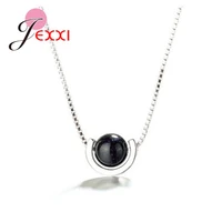 new arrival semi round strawberry crystal pendant necklaces 925 sterling silver fashion wedding engagement party jewelry