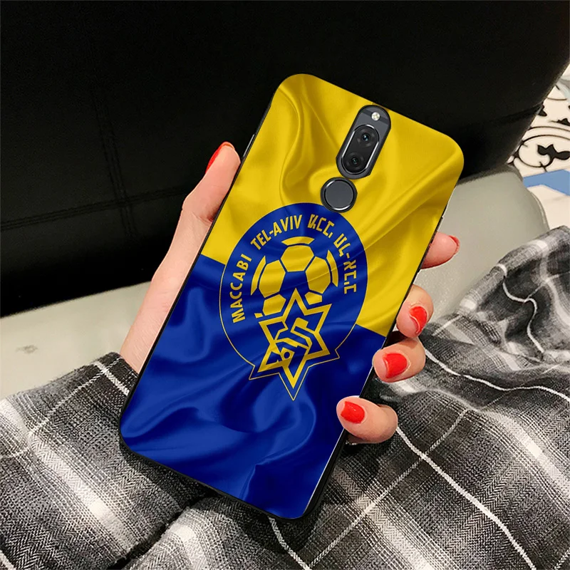 Чехол для телефона FC Maccabi Tel Aviv Huawei P10 P20 P30 Pro черный мягкий чехол из ТПУ DIY Honor 10 8 20 V10