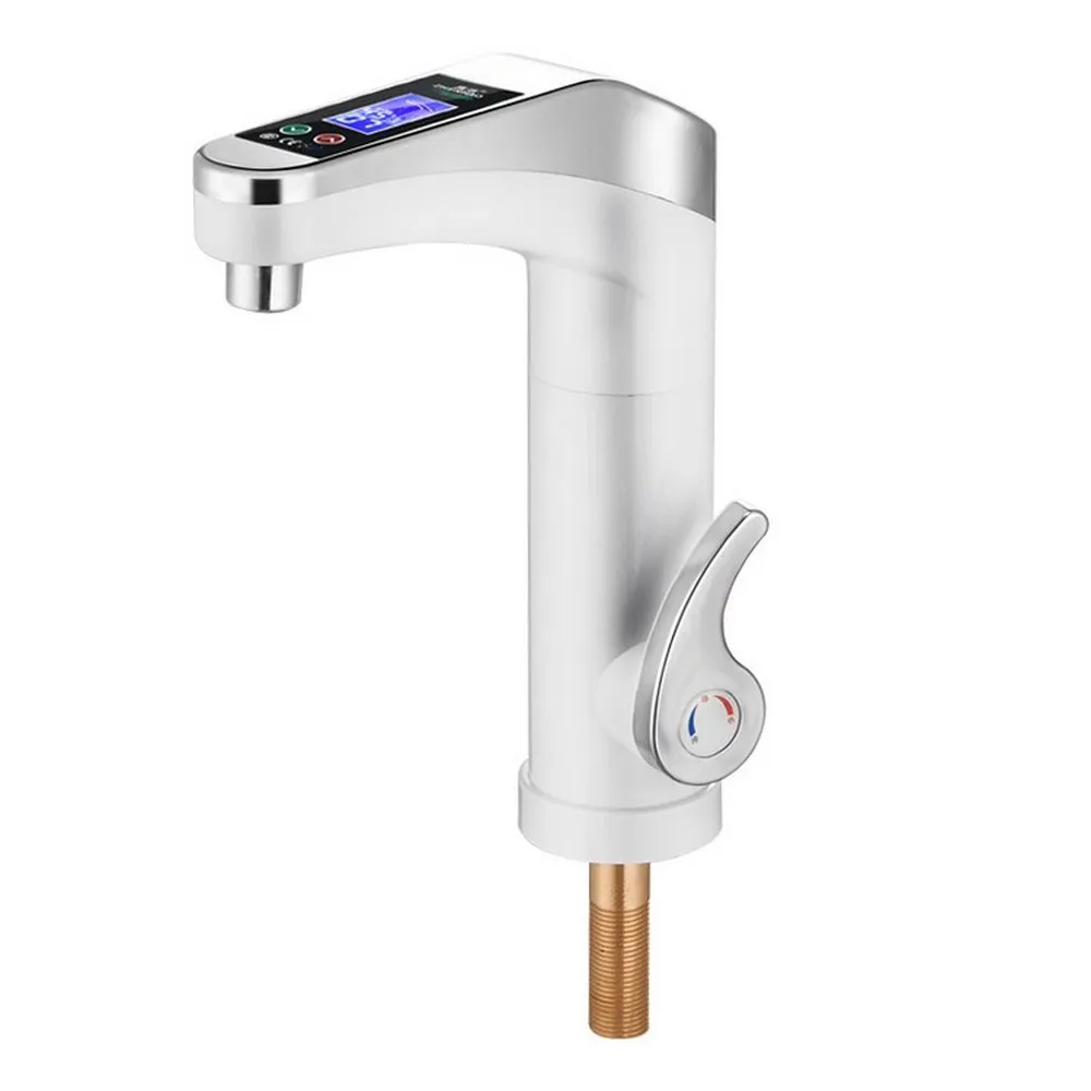 

Faucet Water Heater 220V Kitchen Electric Tankless Water Heater Hot Water Heating Tap With Temperature Display Touch Switch