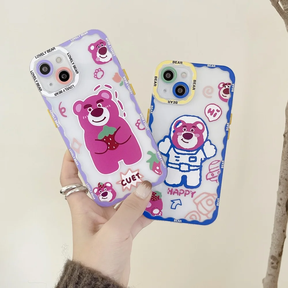 

Чехол для телефона с героями мультфильма Disney, прозрачный цветной защитный чехол для iPhone 11, 12, 13 Pro Max, 7, 8 Plus, X, XR, XSMAX