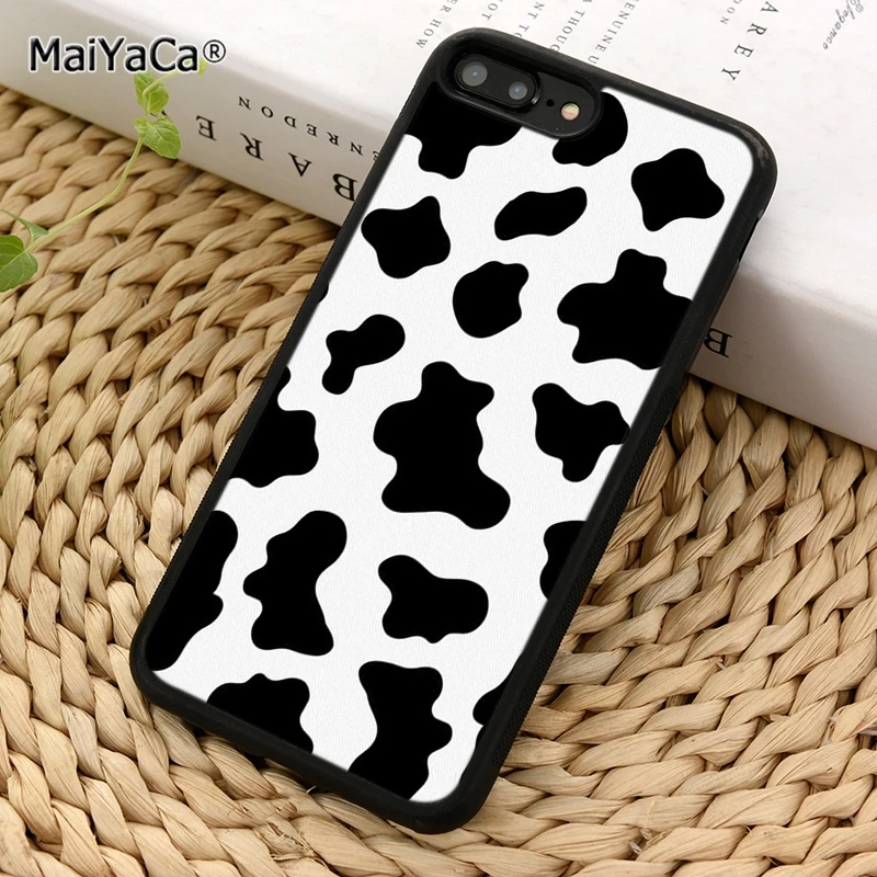 Чехол для телефона MaiYaCa Moo в виде Коровьих пятен чехол iPhone 5 SE 6 s 7 8 X XR XS 11 12 Pro max samsung