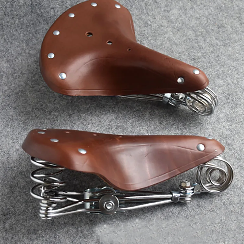 Велосипедное ретро кожаное седло подушка слон нос Весна старый стиль седло|Седло