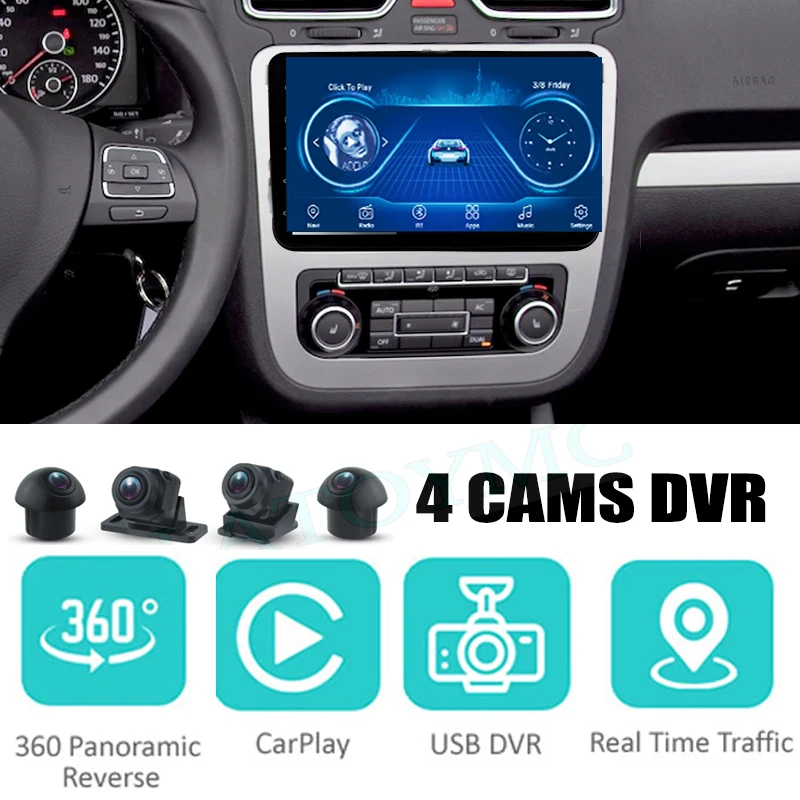 Car Audio Navigation Stereo Carplay DVR 360 Birdview Around 4G Android System For Volkswagen VW Eos Fox Cross Lupo Suran Car Audio Navigation Stereo Carplay DVR 360 Birdview Around 4G Android System For Volkswagen VW Eos Fox Cross Lupo Suran