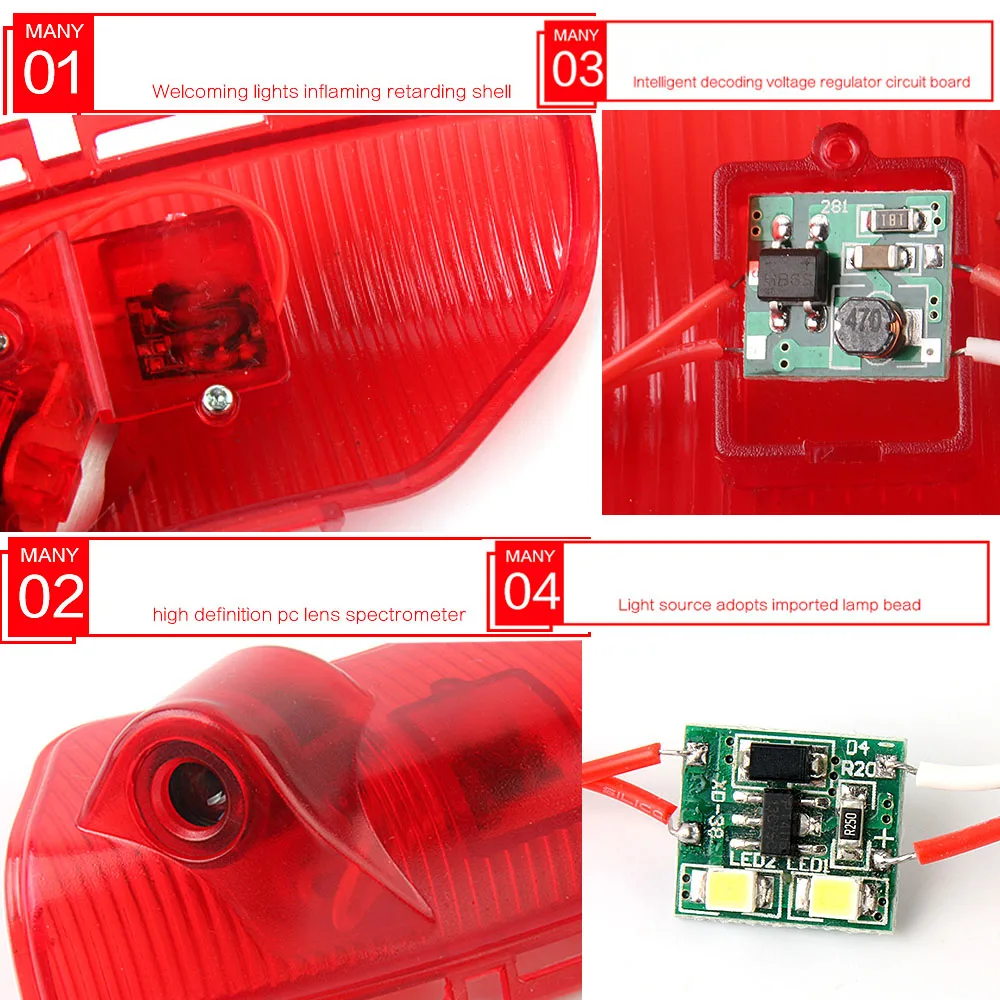 

2pcs Words K5 Door Light LED Car Door Warning Light For KIA K5 Sorento CERATO OPTIMA K5 Logo Projector Lamp LED Courtesy Light
