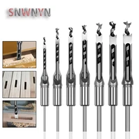 1467pcs 6 30mm hss twist drill bits woodworking square hole drill bits auger mortising chisel drill set woodworking tools