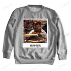 Мужская хлопковая толстовка с длинным рукавом, с принтом