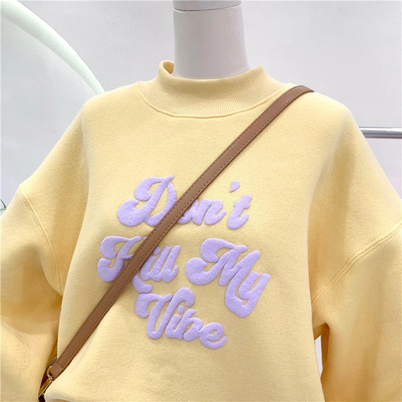 

Spring Autumn Velvet Sweatshirt Women Long Sweat Shirts Female Harajuku Hoodie Streetwear Tops Print Long Sleeve Pullovers