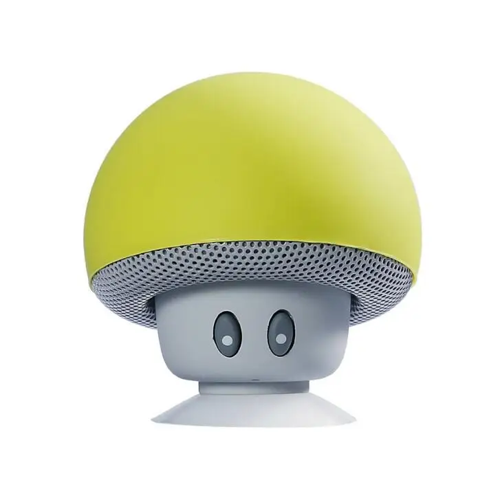 Мультфильм гриб Беспроводной bluetooth динамик водостойкая присоска Мини bluetooth динамик аудио открытый портативный кронштейн