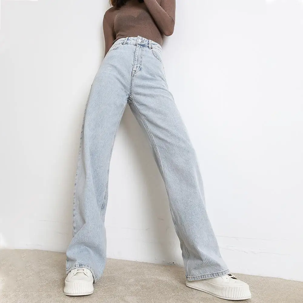 

Casual Loose Jeans Women's Jeans Fashion Straight Leg Boyfriend Pants High Waist New Women's Loose Denim