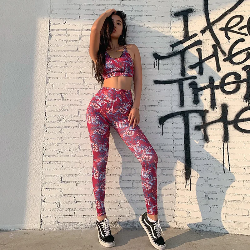 Новый стиль комплект из 2 предметов бюстгальтер + штаны женский спортивный костюм