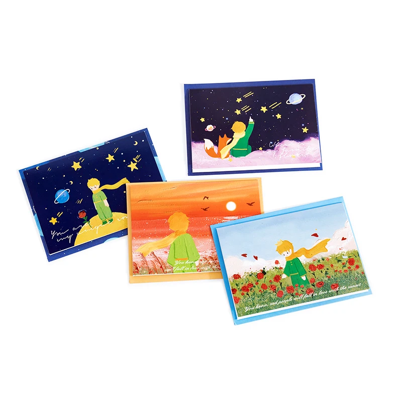 

Mr.Paper Single Greeting Card Envelope Set Little Prince Planet Series Greeting Card Envelope Exquisite Creative Gift Envelope