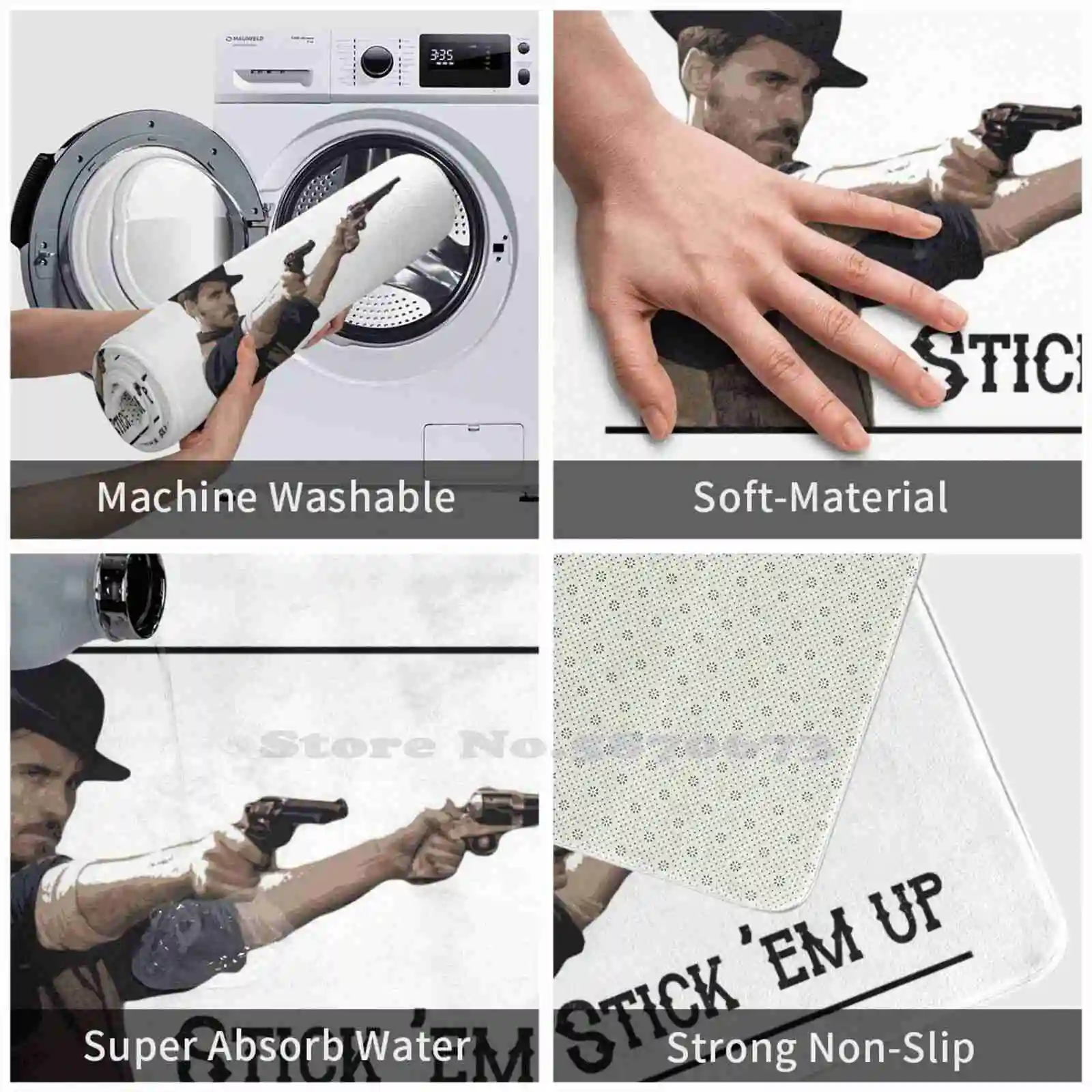 Stick ɾm Up Мягкая подушка Домашний ковер Дверной коврик Автомобильный Jj Sneed Outlaw