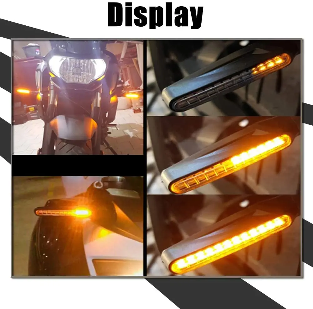 2 шт. светодиодный ные указатели поворота для мотоциклов 12 SMD задний мигающий