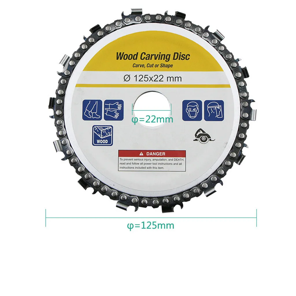 Диск для резьбы по дереву 35 # 5 дюймов угловой шлифовальной машины 125 мм 14 зубьев