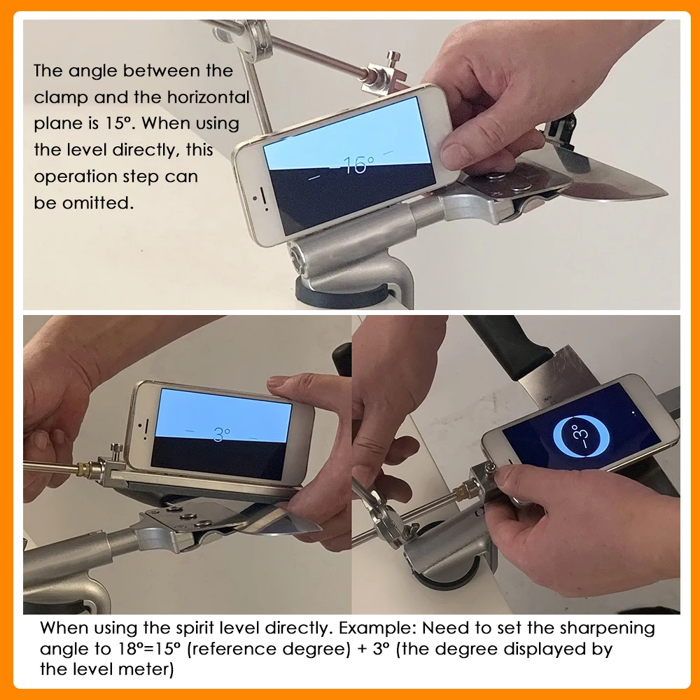 

360 Stainless Steel Home Kitchen Knife Sharpener Professional Fixed Sharpening Tools Rotation Fix-Angle With 4 Grindstones