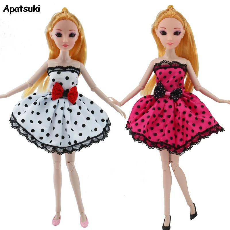 2 шт./лот кукольная одежда для куклы Барби Одежда BJD 1/6 вечерние платья 1:6 кукольный