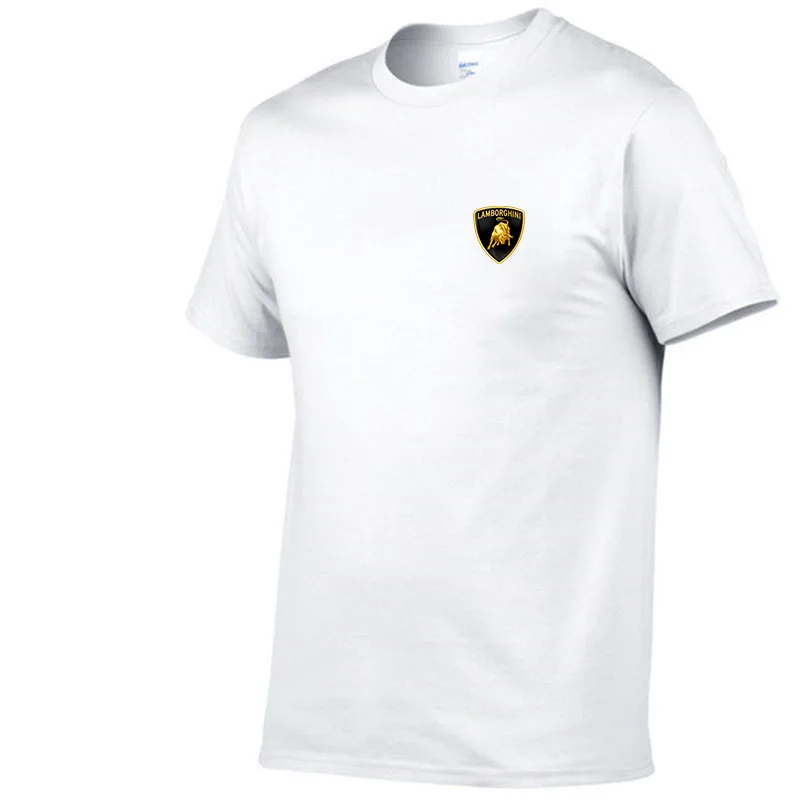 

2021 Summer New Lamborghini Sports Car Logo Men's T-Shirt Street Fashion Sports POLO Shirt Breathable Fitness Short Sleeve