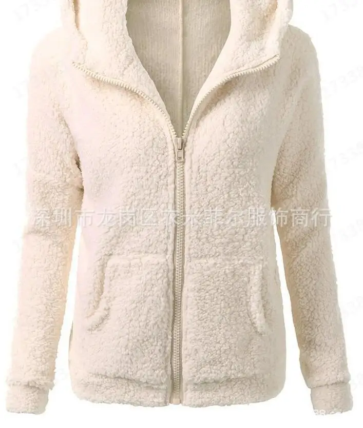 

Women's plush sweater women's autumn and winter lamb wool ladies new coat jacket