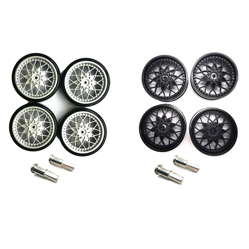 

Hard Pattern Drift Tire Wheel with 5mm Metal Hub for WPL D12 1/10 Car